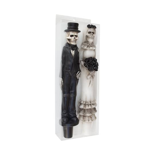 10" Bride & Groom Unscented Taper Candle Set by Ashland®